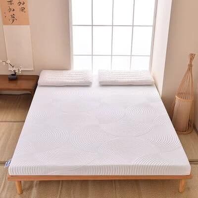 Inspired Finds 3.1 Inch Queen Memory Foam Mattress Topper With Cooling Gel Breathable Bed Pad With Removable Cover For Pain Relief white 8cm Thick 59.06x74.80in