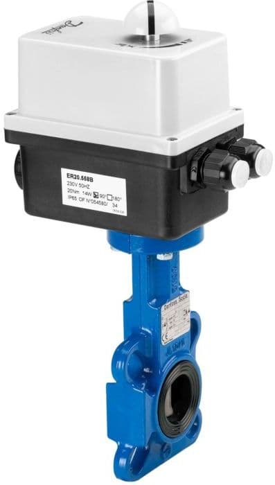 Danfoss mot, Absperrklappe 082G7405 DN150, 230V, Klappensch, Edelstahl, FL
