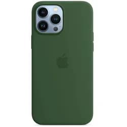 Apple iPhone 13 Pro Max MagSafe Silikon Hülle - Kleegrün/Clover