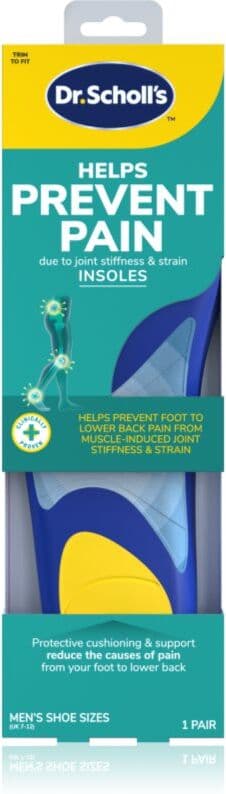 Scholl Dr. Scholl's Prevent Pain πάτοι παπουτσιών κατά του πόνου μέγεθος Large - Men's UK 7-12 1 ζευγάρι
