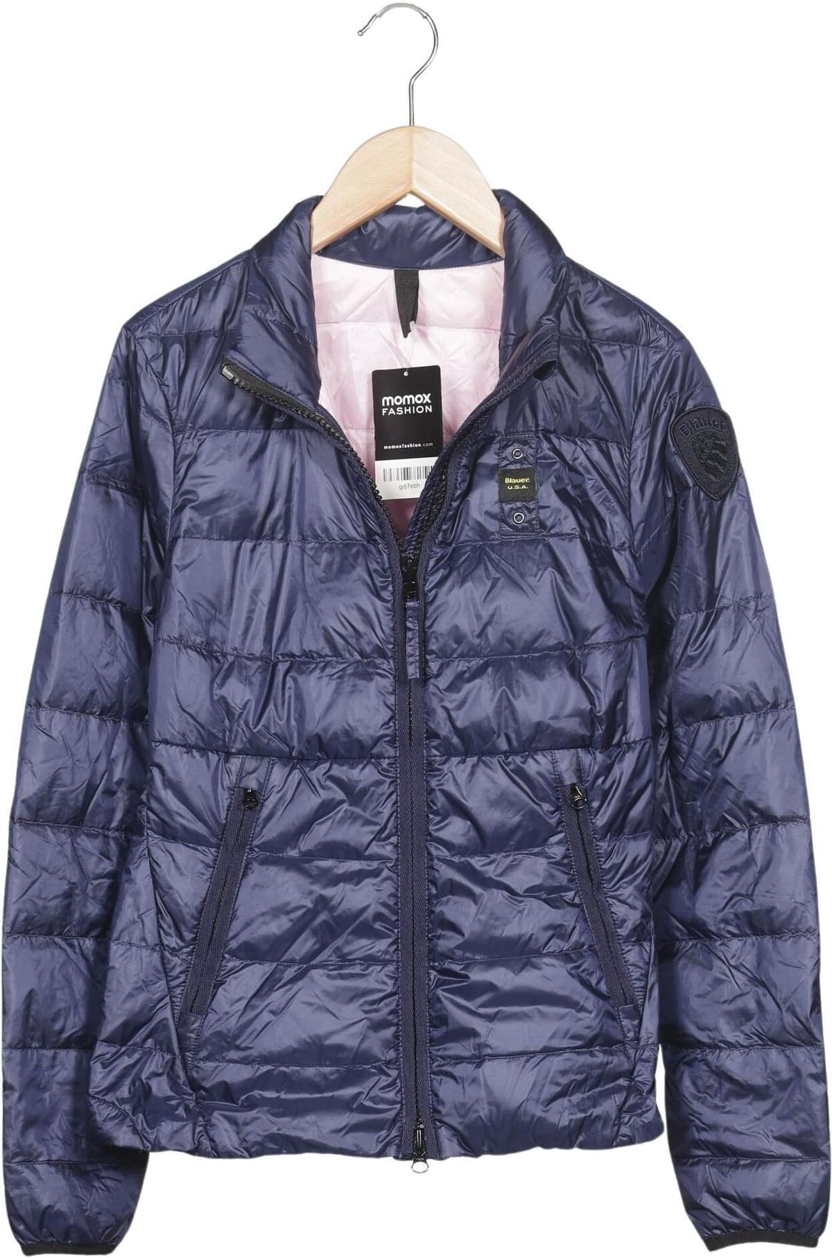blauer Damen Jacke, Marineblau, Gr. XS, Synthetik / Daunen - Second Hand