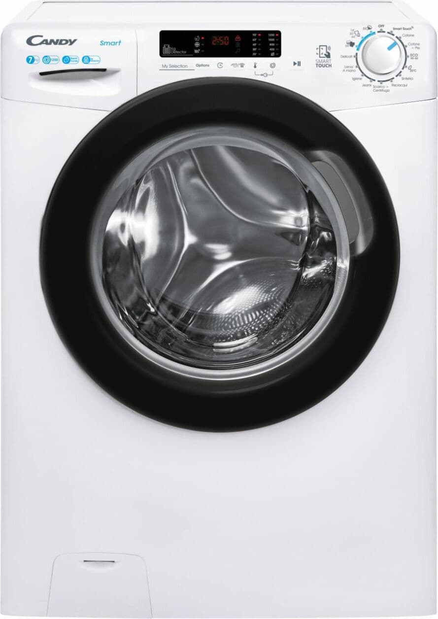 Candy Cs4 272dwb4/1-11 Lavatrice Slim 7 Kg Classe B Profondità 44 Cm Centrifuga 1200 Giri Partenza Ritardata Colore Bianco - Cs4 272dwb4/1-11