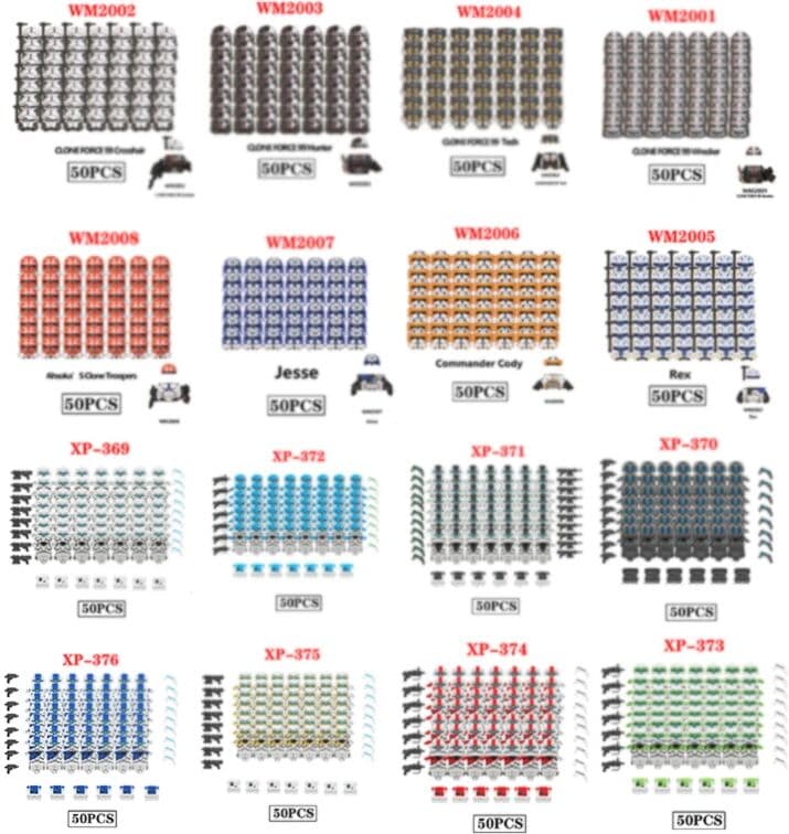 NONE Star Figures Soldiers Bricks Building Blocks Army Parts Weapons Sword Accessories Military Bricks Kits Toys Christmas Gift