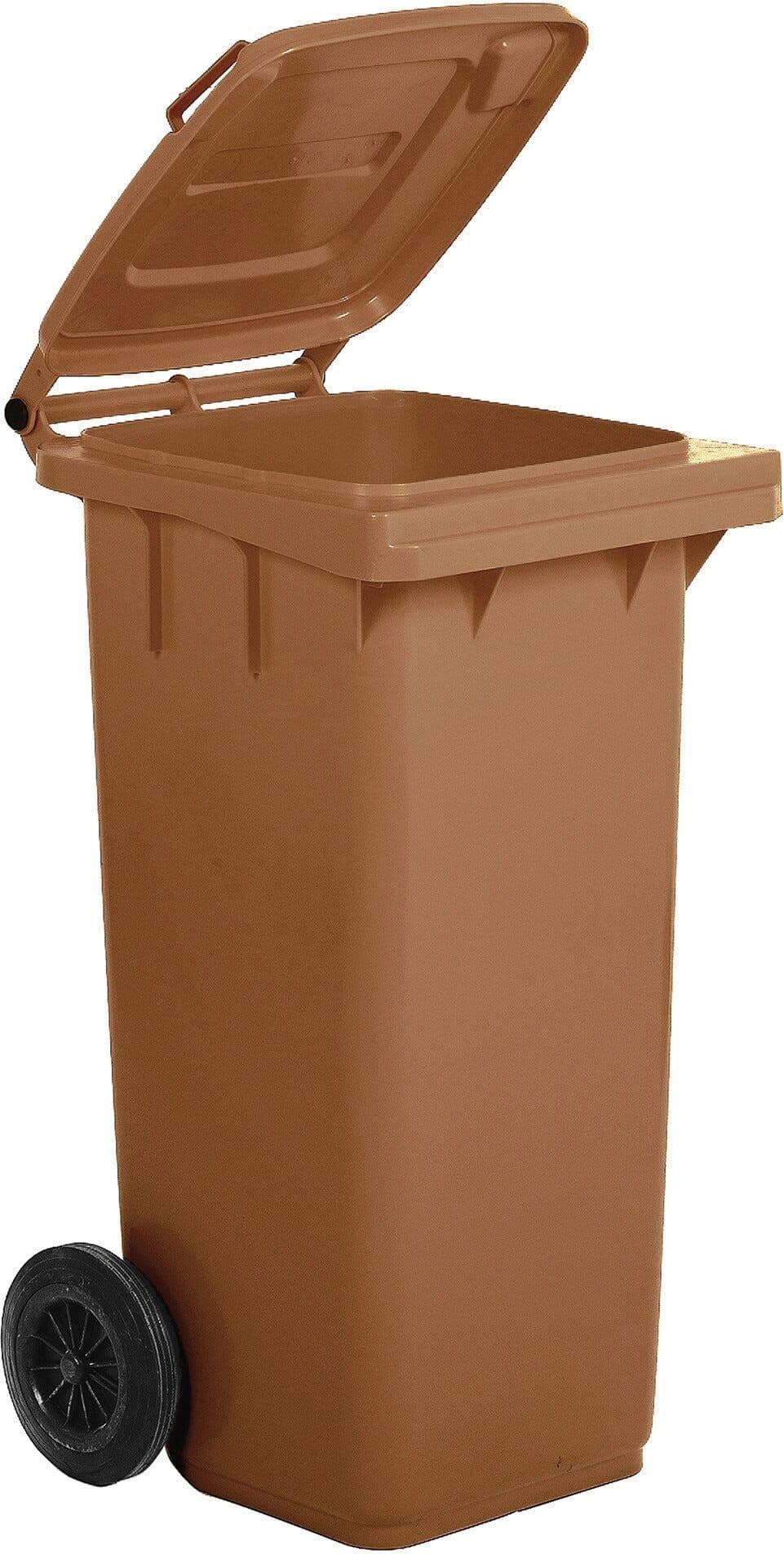 Tecnomat BIDONE CARRELLATO MOBILPLASTIC 120 l  BRUNO CON COPERCHIO