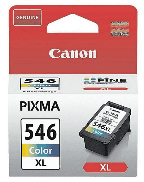 Cartucho de tinta - Canon CL-546XL, 300 páginas, Cian, Magenta, Amarillo