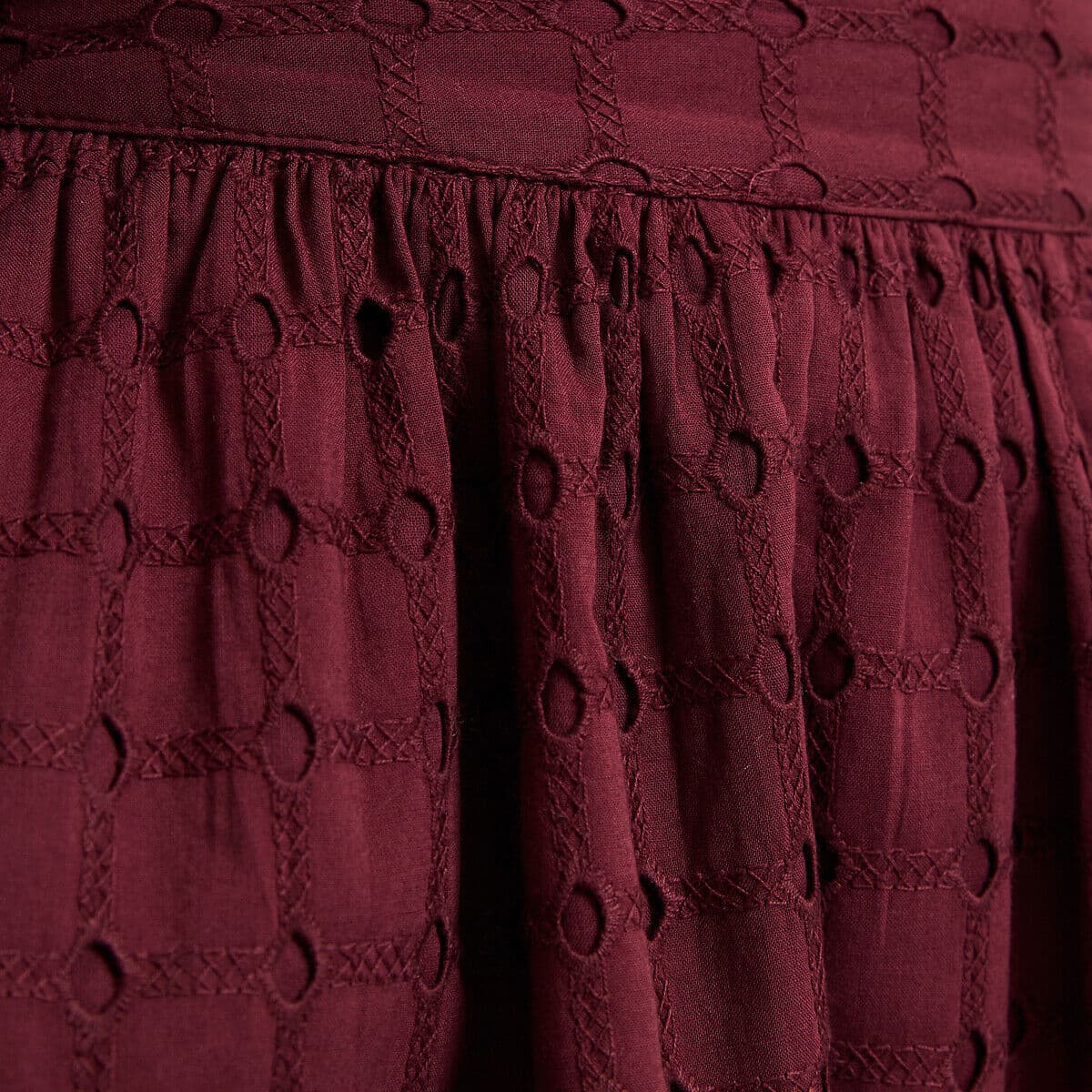 LA REDOUTE COLLECTIONS Jupe midi évasée en broderie anglaise