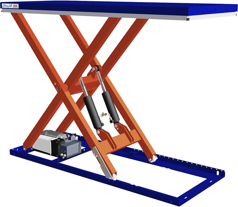 Kompakt-Hubtisch, Tragfähigkeit 1000 kg, Plattform LxB 2000 x 800 mm, Hubbereich 200 - 1500 mm Edmolift