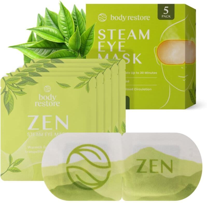 Body Restore Steam Eye Mask Green Tea maseczka do okolic oczu 5 szt.