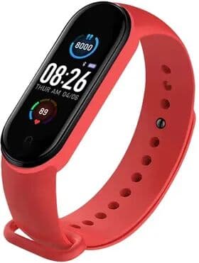 Modern Home Fixes M4 Smart Watch Band, Heart Rate, Blood Pressure & Activity Tracker red