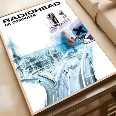 Uplift Picks Vintage Radiohead Rock Band Poster Retro Music Wall Art Decor 15 57x80 Cm no Frame