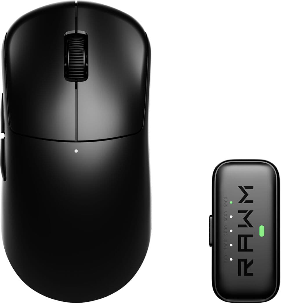 Rawm Leviathan V4 Dual 8k Trådlös Gamingmus - Svart