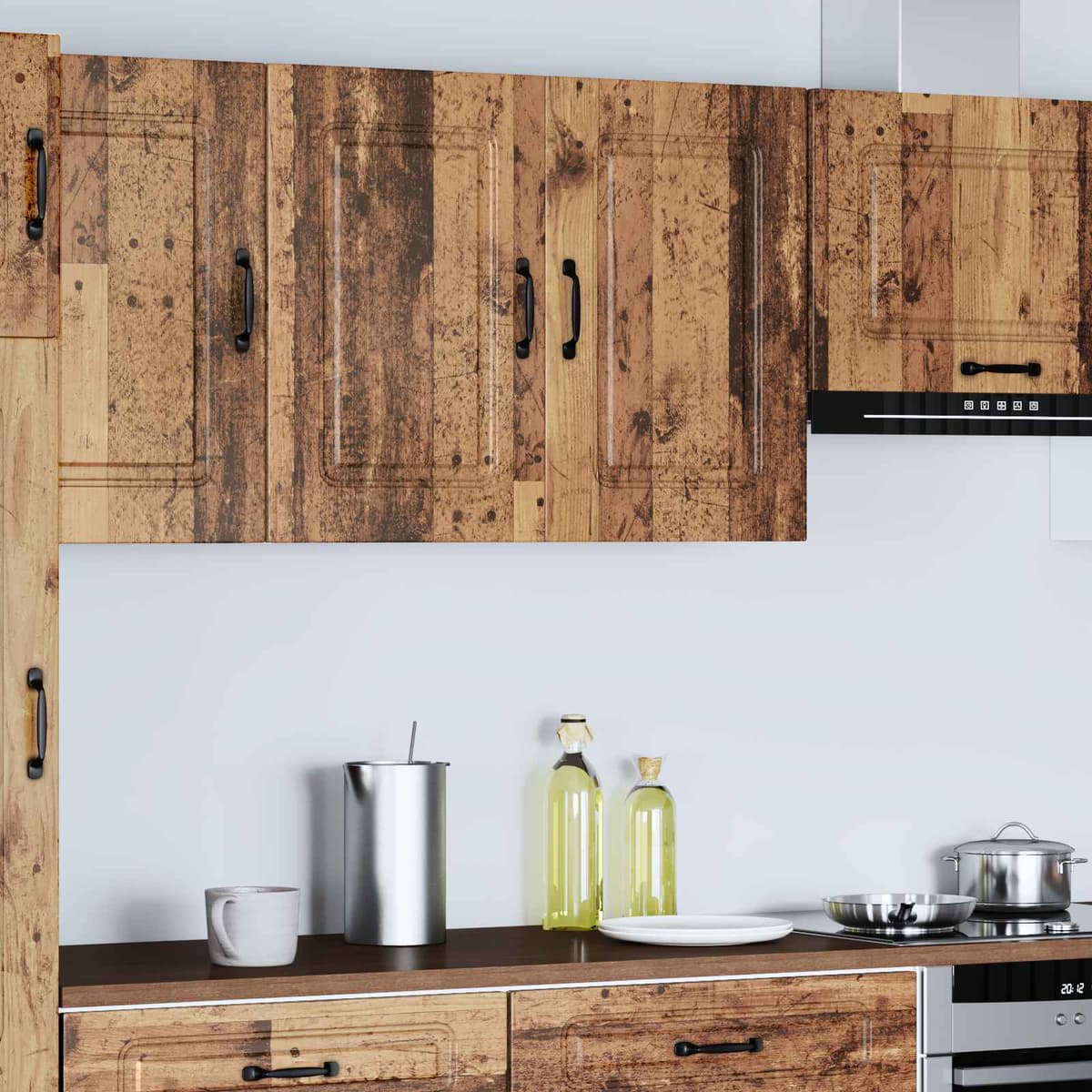 vidaXL Armoire murale de cuisine Kalmar vieux bois bois d'ingénierie