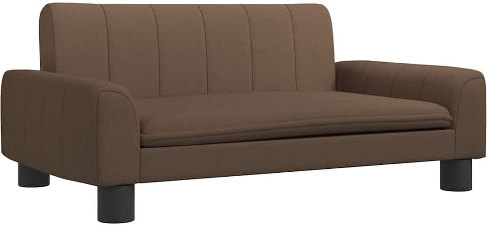vidaXL Lit pour chien marron 70x45x30 cm tissu