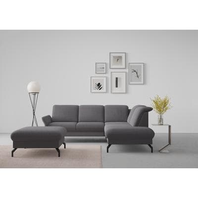 Ecksofa SIT & MORE "Fashion L-Form", braun (espresso), B:250cm H:84cm T:207cm, Sofas, Ecksofa, wahlweise mit Kopfteilverstellung und Vorziehsitz, motorisch