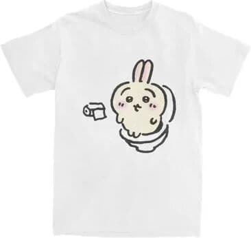Multisell Products Hub Summer Fashion Chiikawa Toilet Time T Shirt For Men, Oversized Women Comfortable Tee 2 xxxl