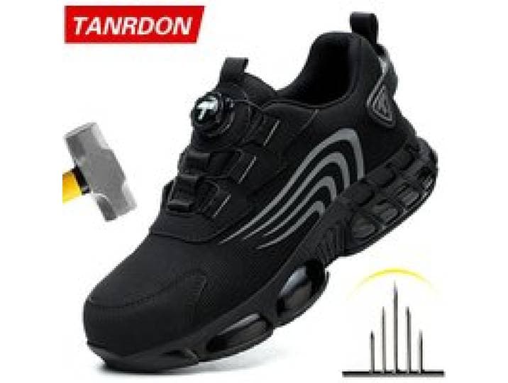 Rotary Button Nieuwe veiligheidsschoenen voor heren, anti-impact en anti-perforatie werkschoenen, modieuze herensportschoenen en Safety Pro.