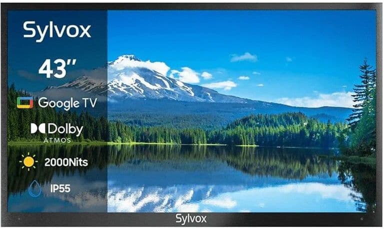 Sylvox Pergola Pro 43 tum Full Sun Utomhus-TV Svart