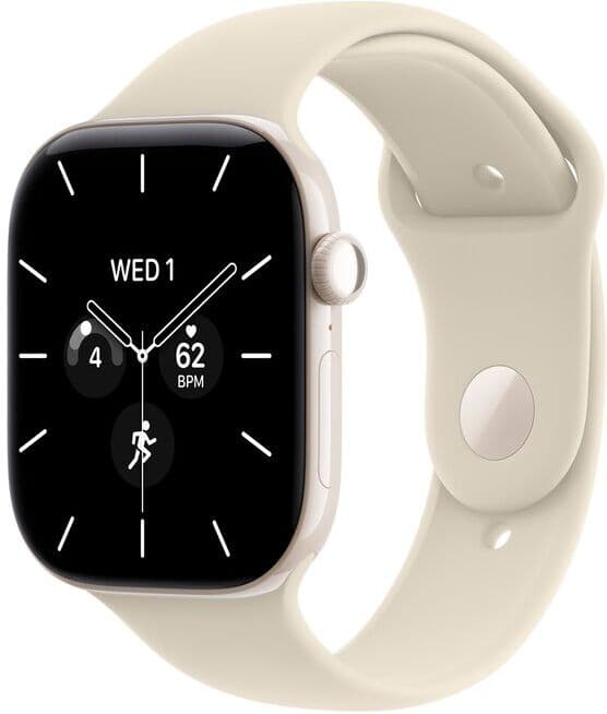 Apple WATCH S12 46MM GPS + CELLULAR CERAMICA BRANCO PEROLA E DESPORTIVA AREIA M/L