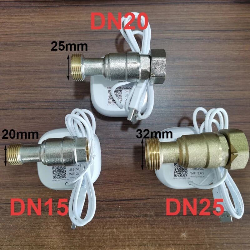 NONE Smart WiFi Water Valve Intelligent Gas Controller DN15/DN20/DN25 EweLink APP Control Timer Irrigation Support Alexa Google Home