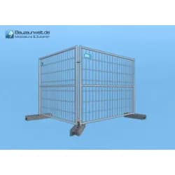 BAUZAUNWELT 13 kg 2,20 x 2,00 m Mobilzaun mit 3 Rohren - extra stabil