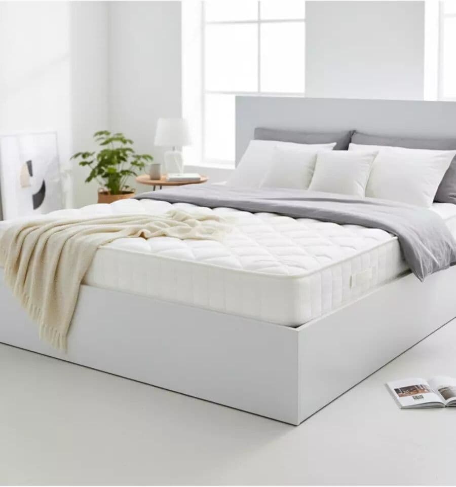 BellaHome LETTO SMALL DOUBLE 120X190 BIANCO CONTENITORE
