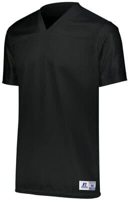 Russell Athletic R0593M Solid Flag Football Jersey T-Shirt in Black size XL   Polyester