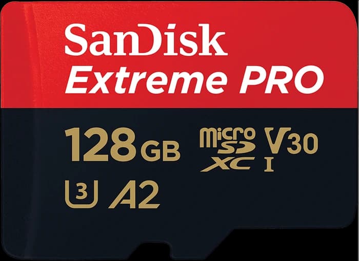 SANDISK microSDXC 128GB Extreme PRO + Rescue PRO Deluxe + SD-Adapter
