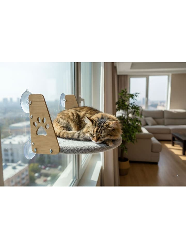 Paws&Whiskers Katzenbett in Grau - onesize