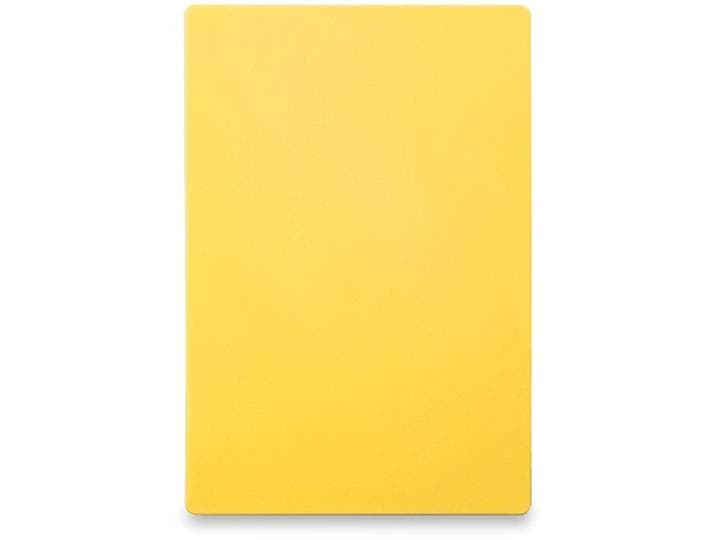 HENDI Gele snijplank – HACCP-gecertificeerd – HDPE kunststof – 600x400 mm – vaatwasserbestendig