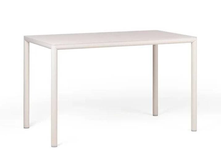 NARDI table rectangulaire pour extérieur PIAVE 120x70 cm (Corde - Plateau stratifi Pieds en aluminium peint)