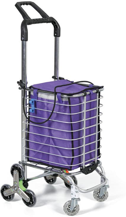 B2B Partner Schodiskový skladací nákupný vozík, nosnosť 30 kg