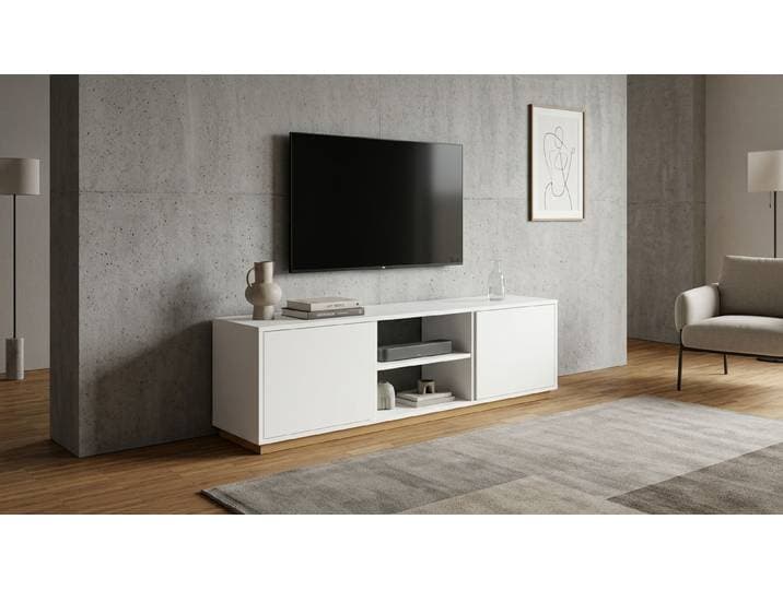 Weißer TV-Schrank aus MDF Dekor MDF Beschichtet MDF Weiß matt