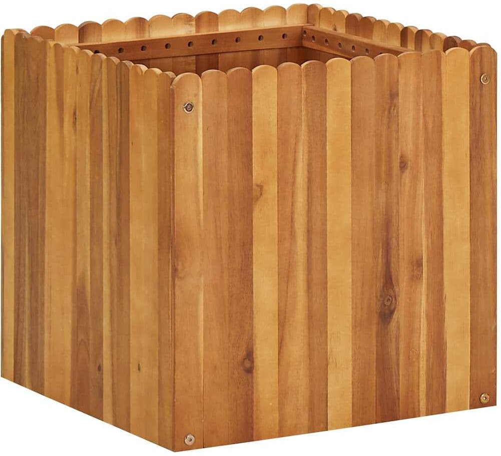 vidaXL Lit surélevé de jardin 50x50x50 cm Bois massif d'acacia