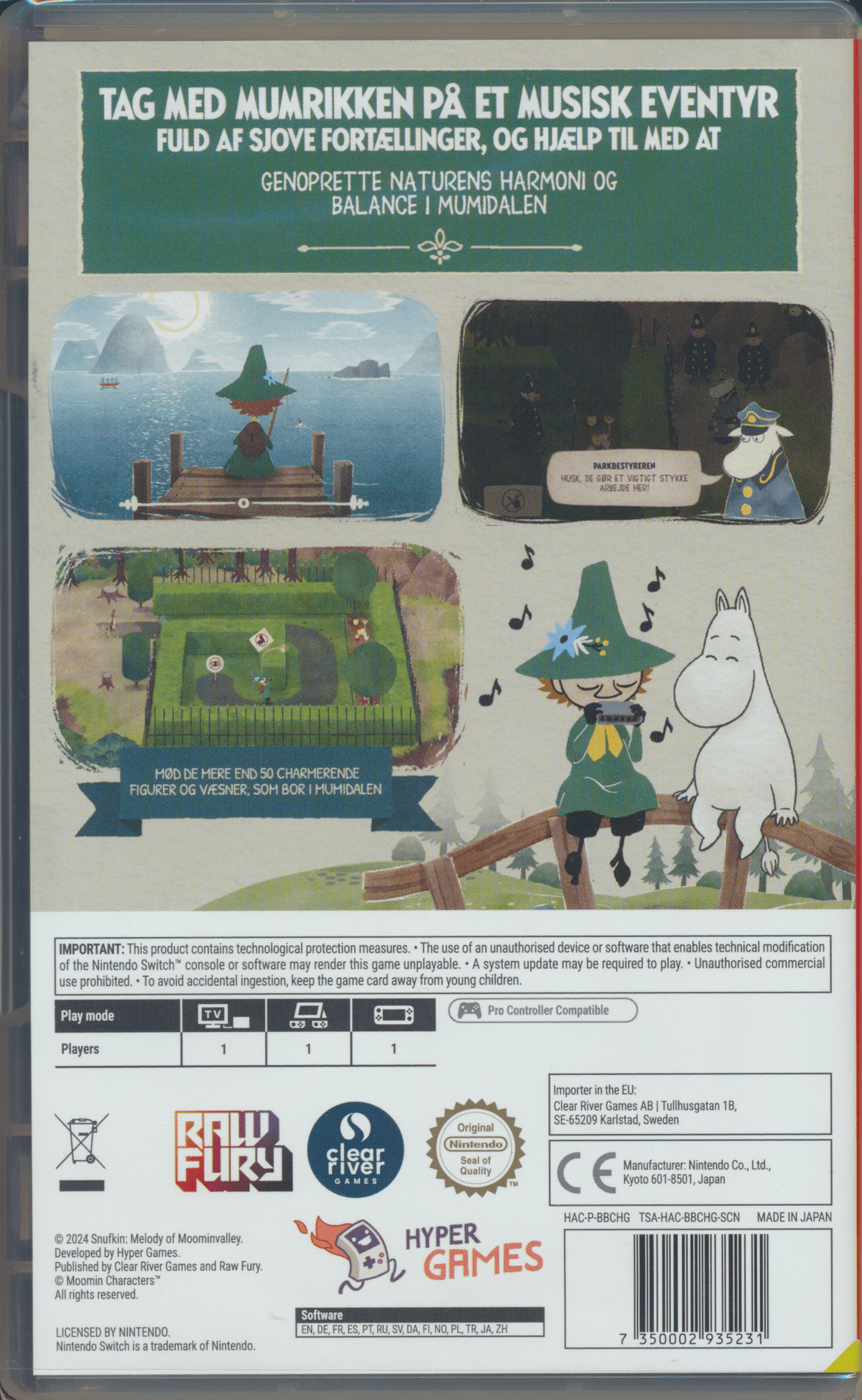 Snufkin Melody of Moominvalley DK NS