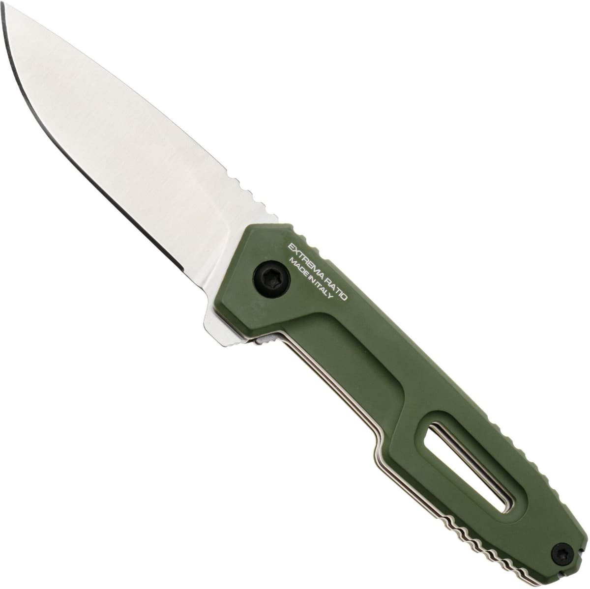 Extrema Ratio Satre F Outdoor 04.1000.0246/NIT/SAT/C9 Satin Nitrogen, Green Aluminum, coltellino tascabile