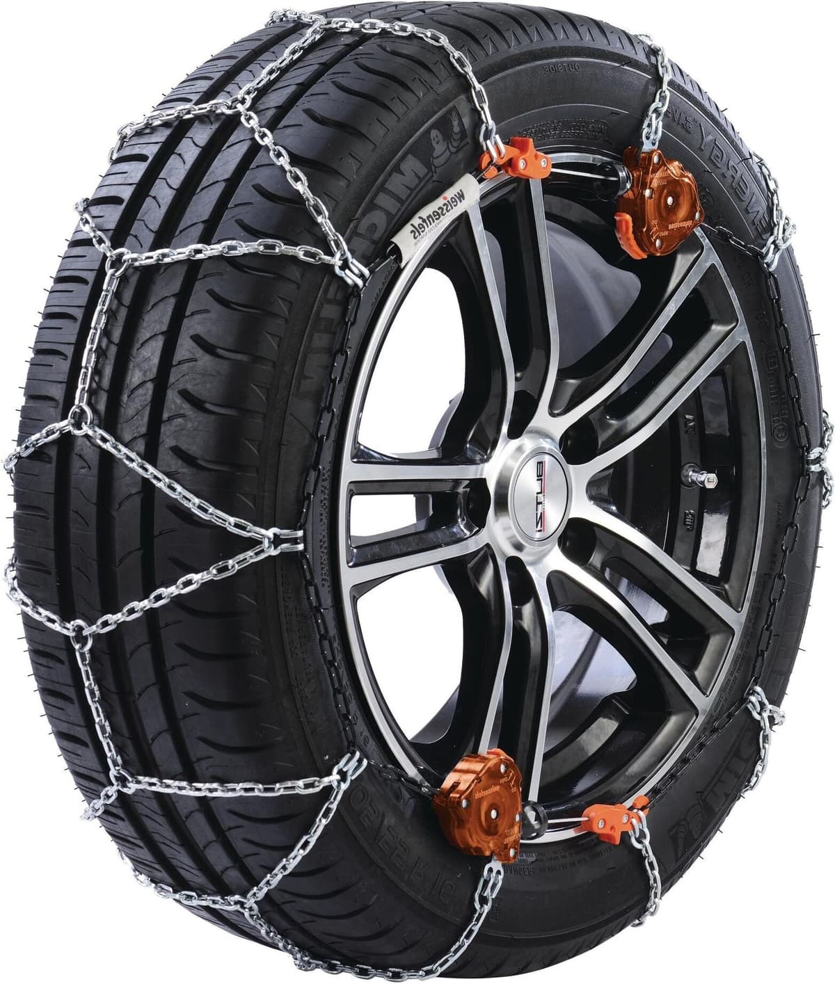 Schneeketten "Weissenfels ATTIWA CLACK & GO Gr.9", silber (weiß, neutral), Stahl, Schneeketten, Schneeketten, Ist in der Schweiz als zugelassen weiß, neutral Einheitsgröße