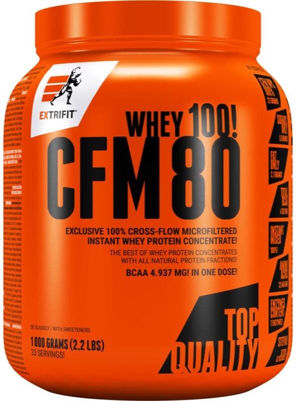 Extrifit CFM Instant Whey 80 białko serwatkowe w proszku smak Banana 1000 g