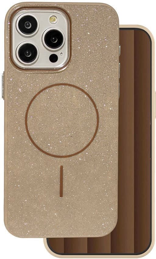 iPhone 16 Pro TFO Glitter Thin Bagside Cover - MagSafe Kompatibel - Brun