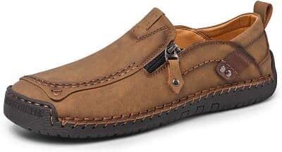 LightInthebox Men's Casual Workwear Style Ankle Boots, Durable Outdoor Lace-Up Shoes for Men, Rugged Fashion for Travel, Hiking, Daily Walking Outdoor Activities