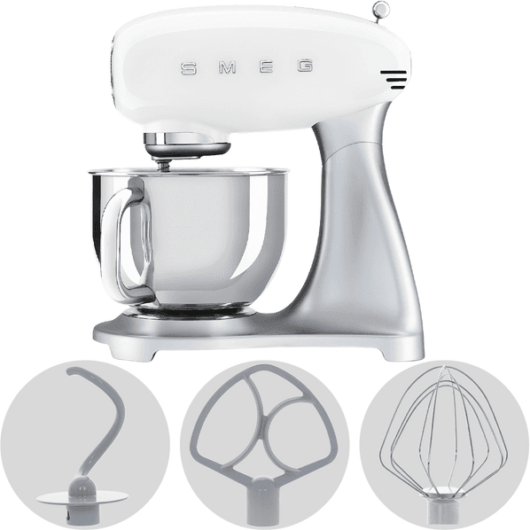 SMEG SMF04WHEU Bianco - Impastatrice Planetaria - Vasca in Inox da 4,8 litri
