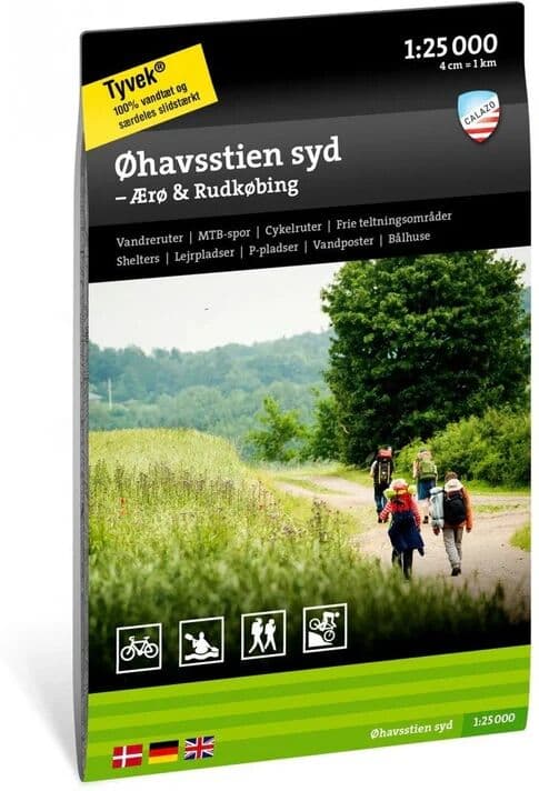 Calazo International Øhavsstien Syd - Ærø & Rudkøping Turkart 1:25 000