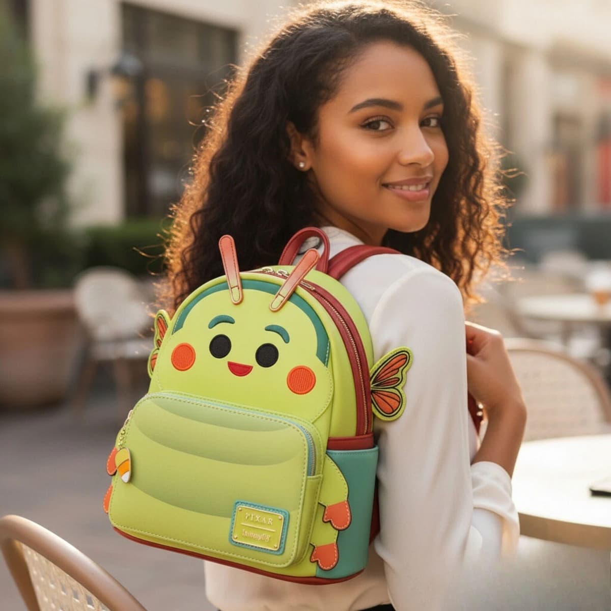 Bandai A Bug's Life Heimlich Cosplay Mini Backpack Cosplay Womens Double Strap Shoulder Bag Purse