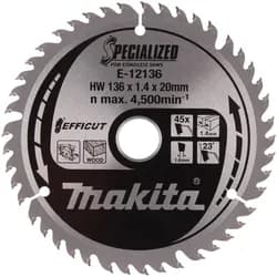 Makita Sägeblatt 136x1,4x20, 45Z EFFICUT - E-12136
