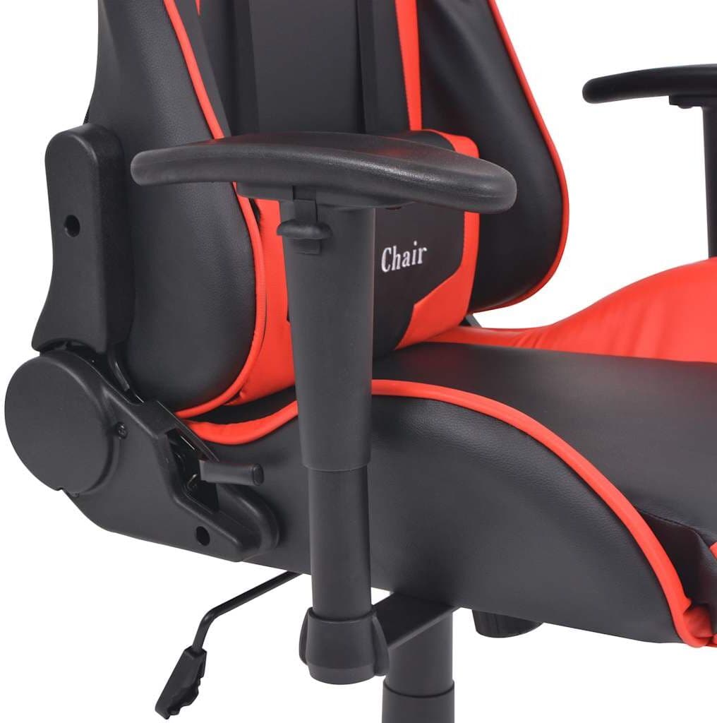 vidaXL Chaise de bureau inclinable Cuir artificiel Rouge