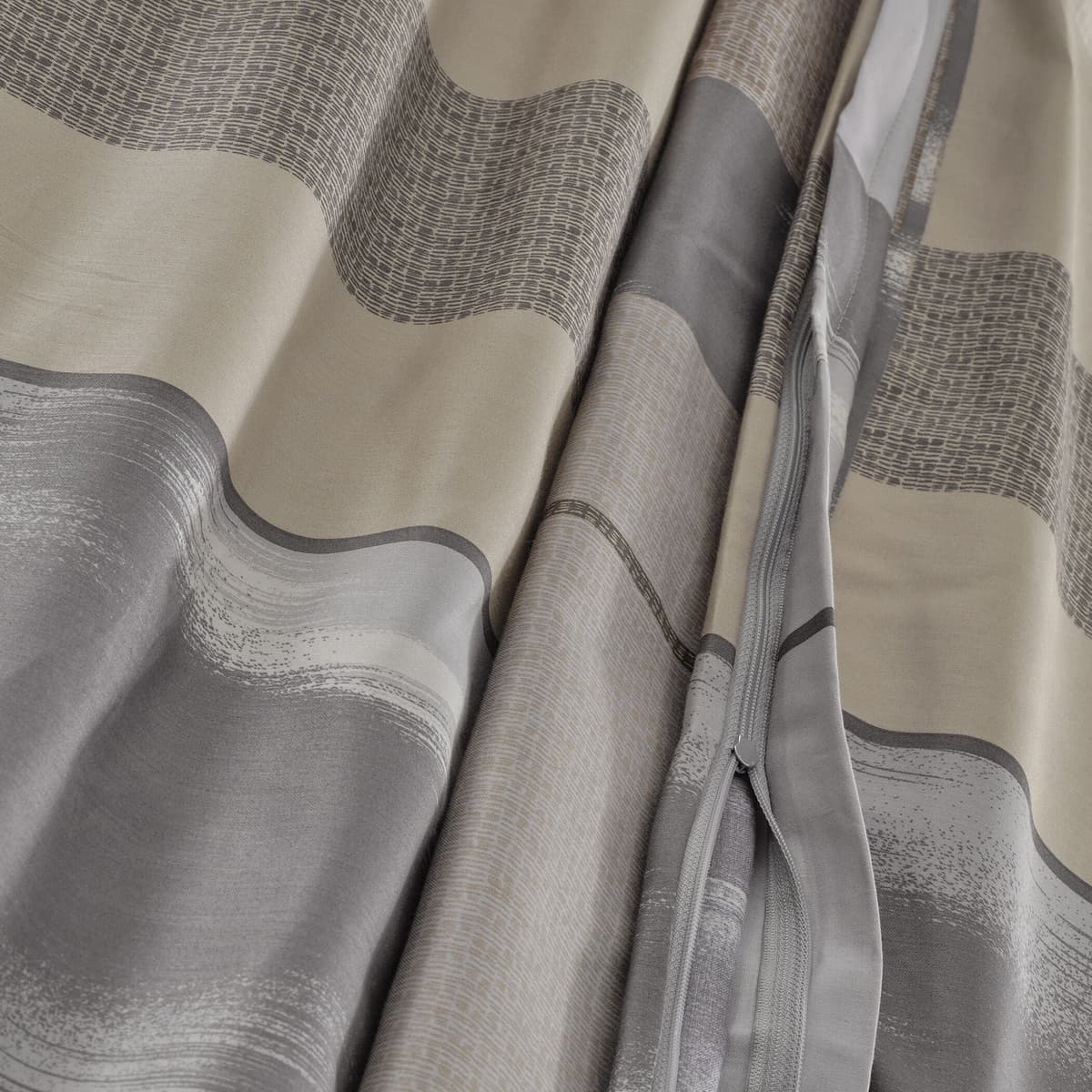 Bettwäsche FLORELLA "Elian beige Soft-Touch Satin, 50% Baumwolle, 50% Viskose", beige, B/L: 135cm x 200cm, 2 Stk., 2 Stk., Satin, B/L: 80cm x 80cm, 4 Stk., Bettwäsche, Bettwäsche