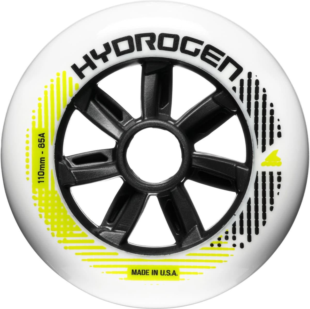 Inlineskates-Rolle ROLLERBLADE "Hydrogen 110/85A, 6 Räder", schwarz-weiss (schwarz, weiß), Räder, Inlineskates-Rolle schwarz, weiß Einheitsgröße