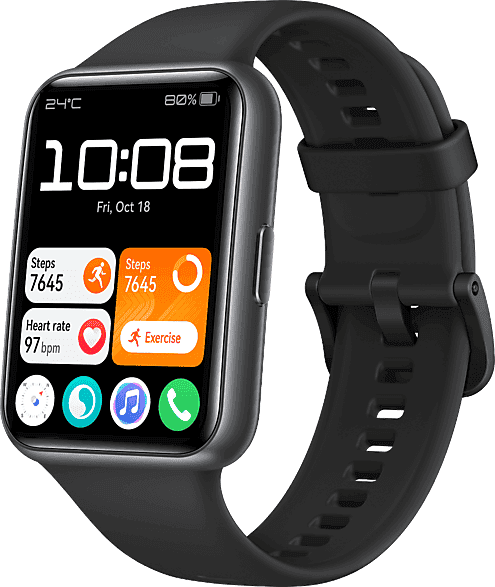 REACONDICIONADO Seminuevo Excelente Smartwatch - Huawei Watch Fit 2, Batería hasta 10 días, 130 210 mm, Polímero, Negro