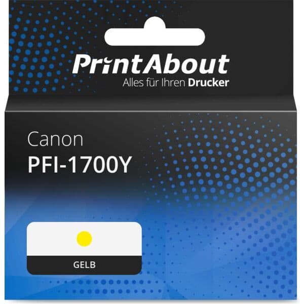 PrintAbout Druckerpatrone kompatibel mit Canon PFI-1700Y - Gelb