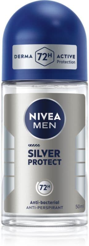 NIVEA MEN Silver Protect αντιιδρωτικό μπίλια για άντρες 50 ml
