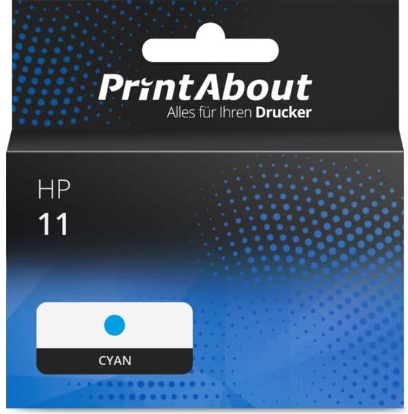 PrintAbout Druckerpatrone kompatibel mit HP 11 (C4836A) - Cyan